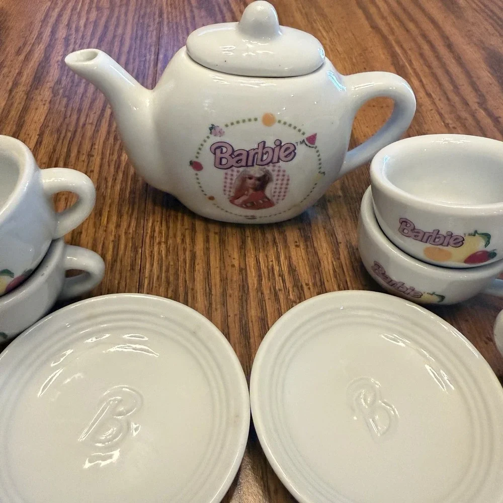 Barbie Mattel China Tea Party Porcelain Pieces Vintage‎ 1994